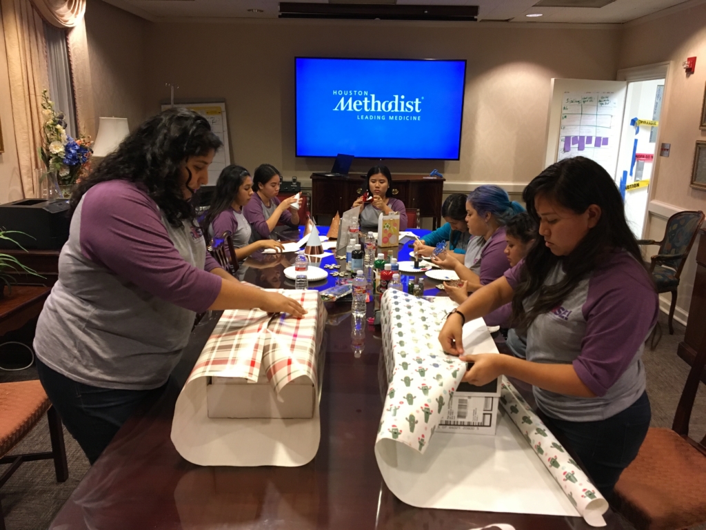 RISE Teens Wrapping Gifts